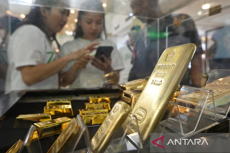 Harga emas UBS-Antam-Galeri24 di Pegadaian Sabtu pagi ini fluktuatif