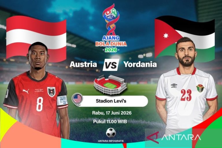 Austria peringkat kedua Grup J setelah taklukkan Yordania 3-1