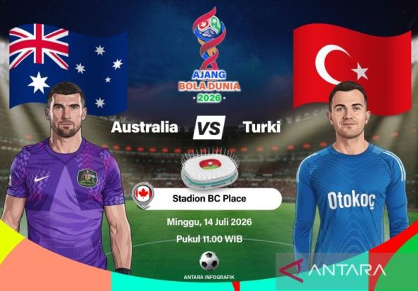 Australia bungkam Turki 2-0 dalam laga Grup D